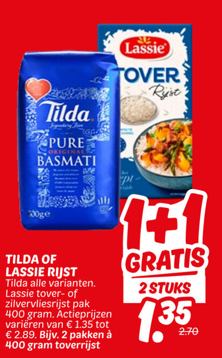 Lassie   rijst folder aanbieding bij  Dekamarkt - details