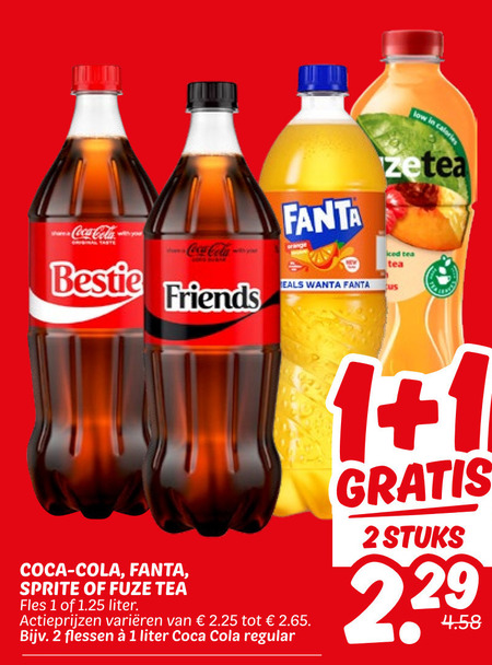 Coca-Cola   frisdrank, cola folder aanbieding bij  Dekamarkt - details