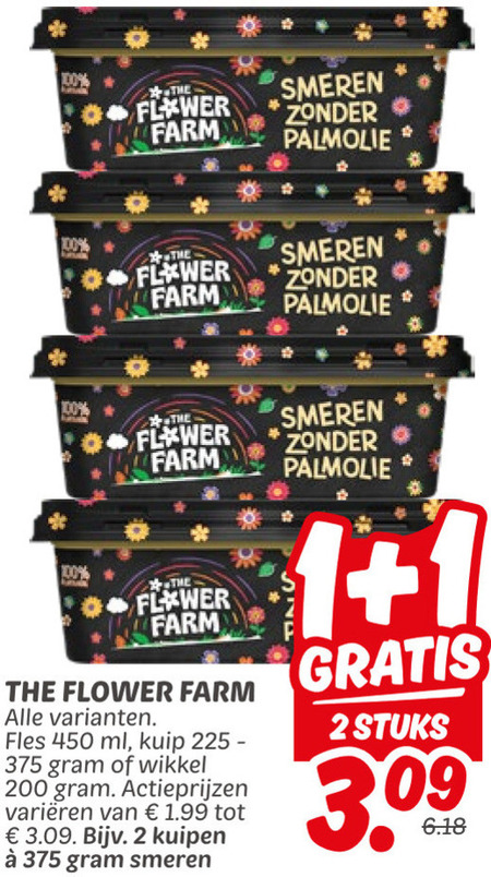 Flower Farm   margarine folder aanbieding bij  Dekamarkt - details