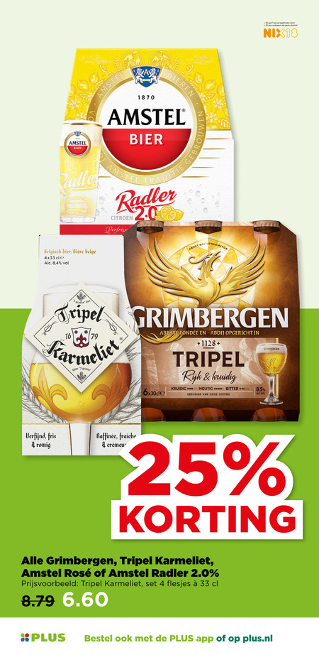 Karmeliet   speciaalbier, radler bier folder aanbieding bij  Plus - details