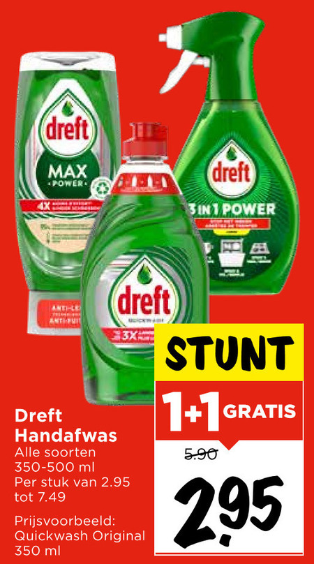 Dreft   afwasmiddel folder aanbieding bij  Vomar - details