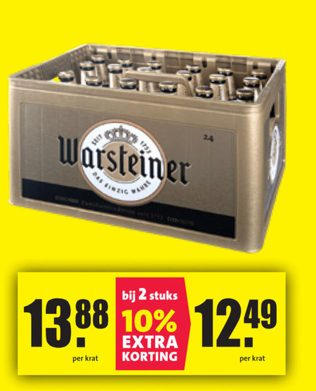 Warsteiner   krat bier folder aanbieding bij  Nettorama - details