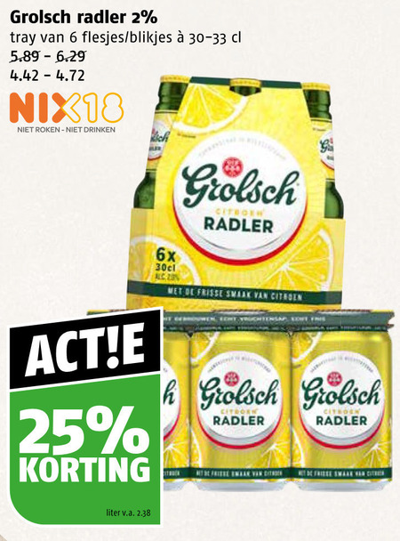 Grolsch   radler bier folder aanbieding bij  Poiesz - details