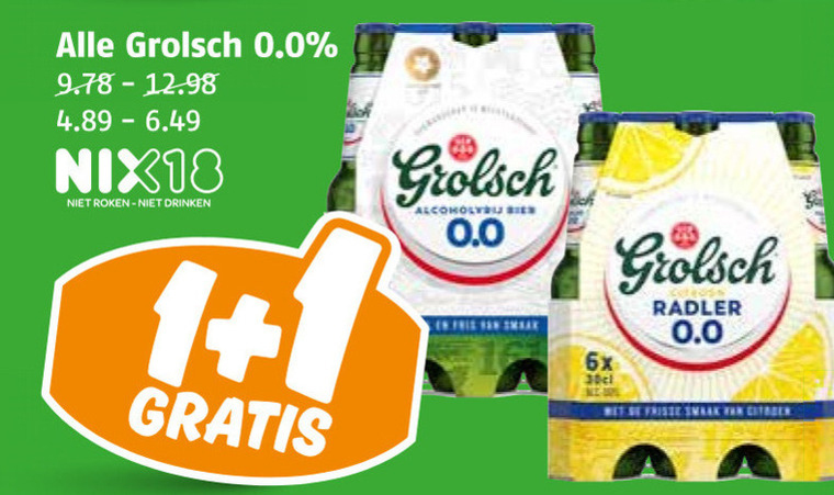 Grolsch   alcoholvrij bier folder aanbieding bij  Poiesz - details