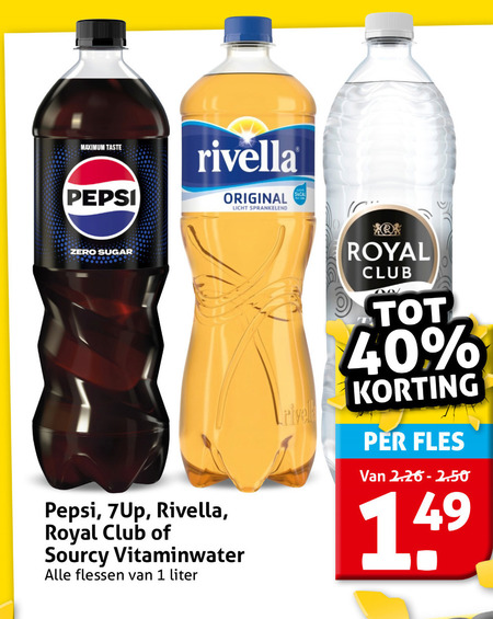 Pepsi   cola, frisdrank folder aanbieding bij  Hoogvliet - details