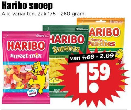 Haribo   snoep folder aanbieding bij  Dirk - details