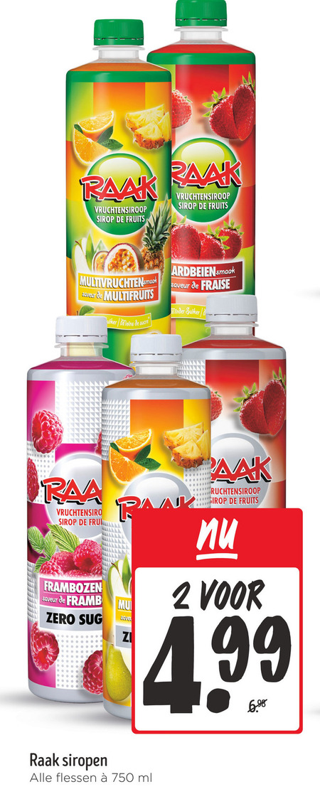 Raak   limonadesiroop folder aanbieding bij  Jumbo - details