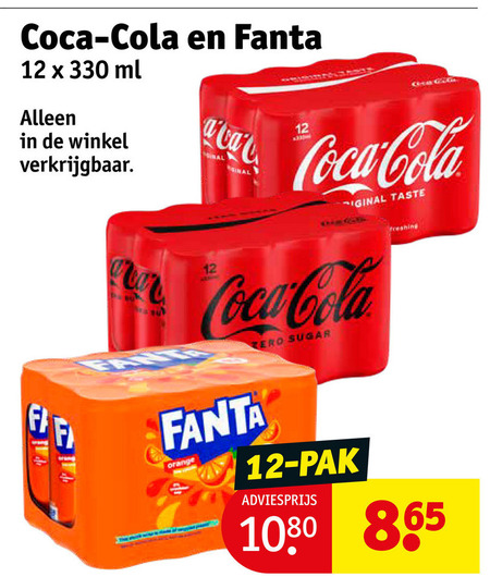 Fanta   cola, frisdrank folder aanbieding bij  Kruidvat - details