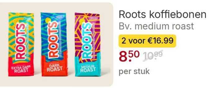 Roots   koffiebonen folder aanbieding bij  Picnic - details
