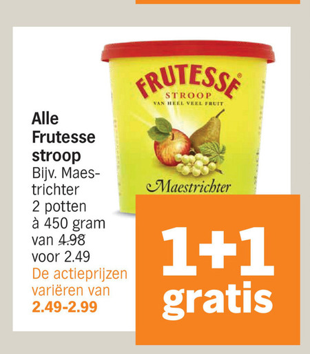 Frutesse   appelstroop folder aanbieding bij  Albert&nbsp;Heijn - details