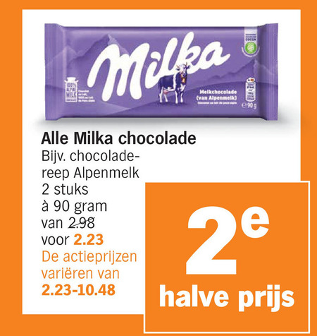 Milka   chocolade folder aanbieding bij  Albert&nbsp;Heijn - details