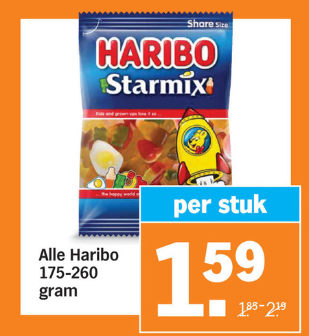 Haribo   snoep folder aanbieding bij  Albert&nbsp;Heijn - details