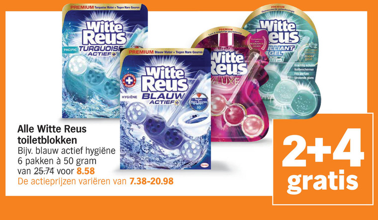 Witte Reus   toiletblok folder aanbieding bij  Albert Heijn - details