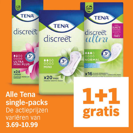 Tena Lady   incontinentieverband folder aanbieding bij  Albert Heijn - details