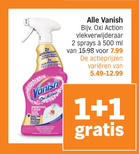 Vanish   vlekkenverwijderaar folder aanbieding bij  Albert&nbsp;Heijn - details