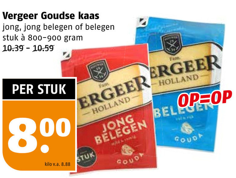 Vergeer   kaas folder aanbieding bij  Poiesz - details