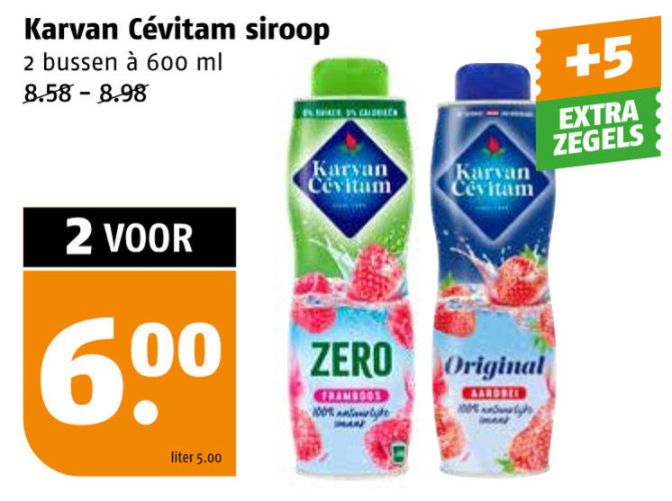Karvan Cevitam   limonadesiroop folder aanbieding bij  Poiesz - details