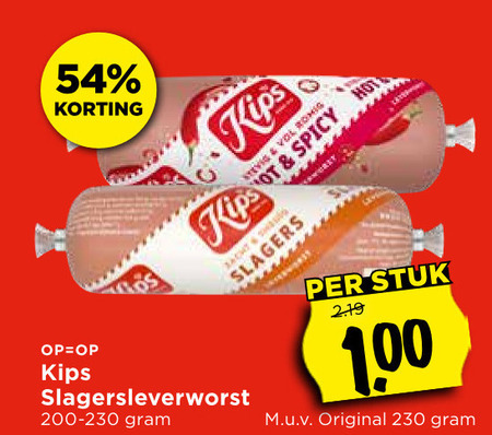 Kips   leverworst folder aanbieding bij  Vomar - details