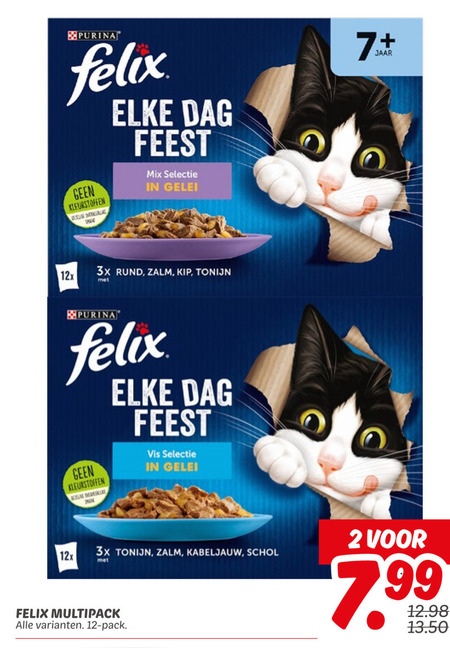 Felix   kattenvoer folder aanbieding bij  Dekamarkt - details