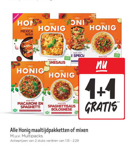 Honig   maaltijdmix folder aanbieding bij  Jumbo - details