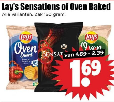 Lays   chips folder aanbieding bij  Dirk - details