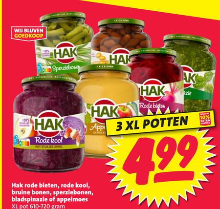 Hak   bonen, groenteconserven folder aanbieding bij  Nettorama - details