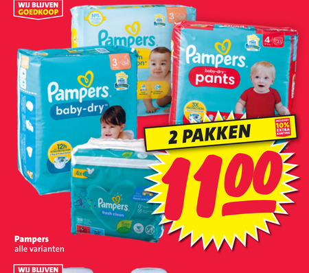 Pampers   luierbroekjes, luiers folder aanbieding bij  Nettorama - details