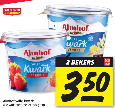 Almhof   kwark folder aanbieding bij  Boni - details