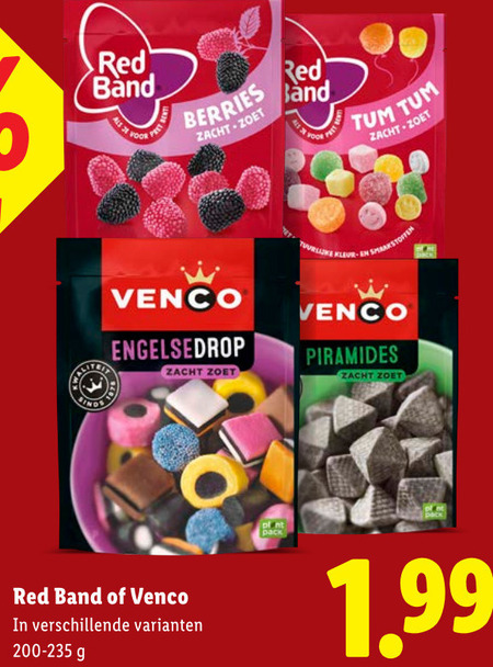 Red Band   snoep, drop folder aanbieding bij  Lidl - details