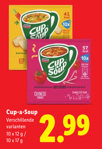 Cup a Soup   soep folder aanbieding bij  Lidl - details