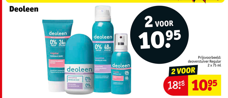 Deoleen   deodorant folder aanbieding bij  Kruidvat - details
