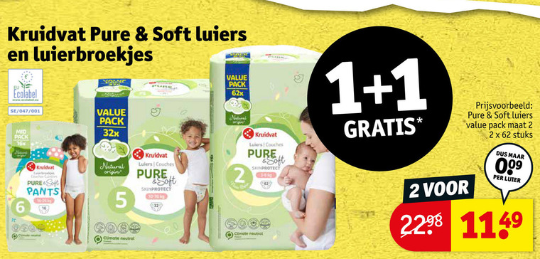 Kruidvat Huismerk   luiers, luierbroekjes folder aanbieding bij  Kruidvat - details