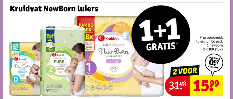 Kruidvat Huismerk   luiers folder aanbieding bij  Kruidvat - details