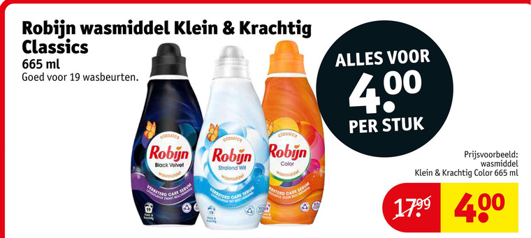 Robijn   wasmiddel folder aanbieding bij  Kruidvat - details