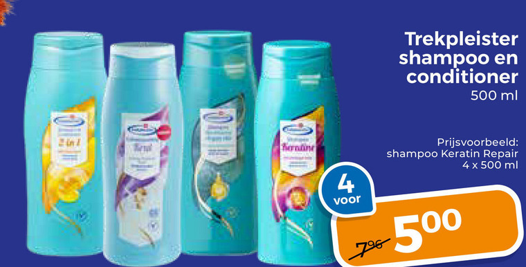 Trekpleister Huismerk   conditioner, shampoo folder aanbieding bij  Trekpleister - details