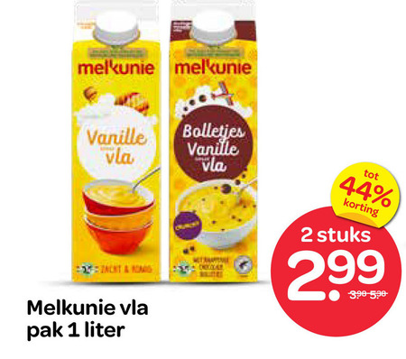 Melkunie   vla folder aanbieding bij  Spar - details