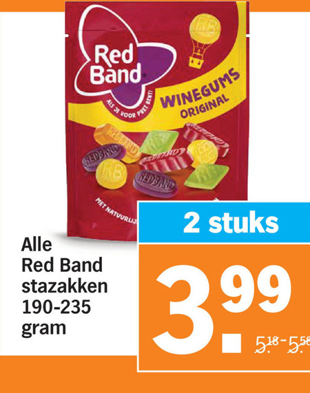 Red Band   snoep, winegums folder aanbieding bij  Albert&nbsp;Heijn - details