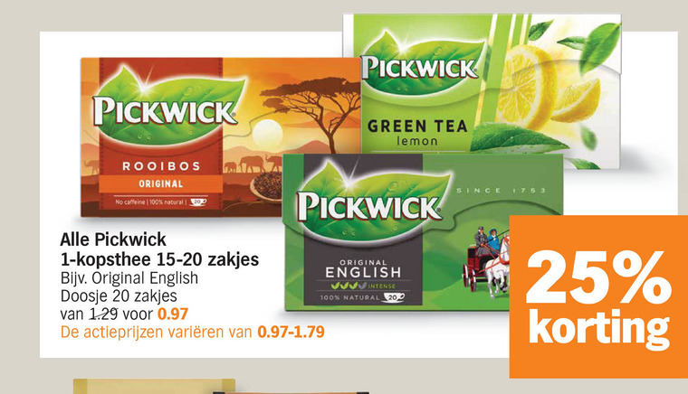 Pickwick   thee folder aanbieding bij  Albert&nbsp;Heijn - details