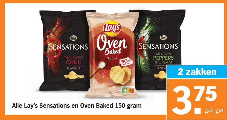 Lays   chips folder aanbieding bij  Albert Heijn - details