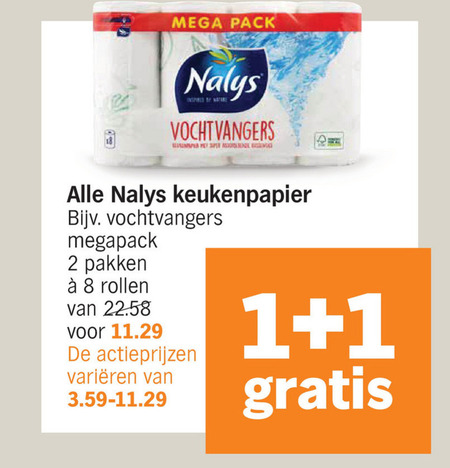 Nalys   keukenpapier folder aanbieding bij  Albert Heijn - details