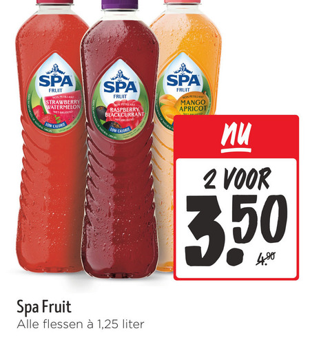 Spa en Fruit   fruitdrank folder aanbieding bij  Jumbo - details