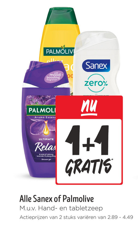 Palmolive   handzeep, douchegel folder aanbieding bij  Jumbo - details