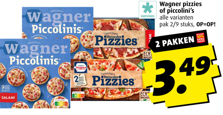 Wagner   diepvriespizza folder aanbieding bij  Boni - details