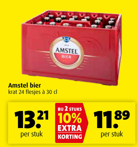 Amstel   krat bier folder aanbieding bij  Boni - details