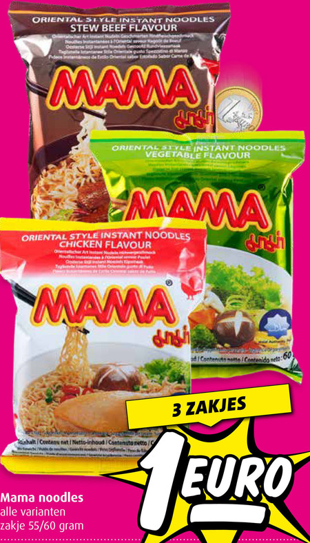 Mama noodles   noodles folder aanbieding bij  Boni - details