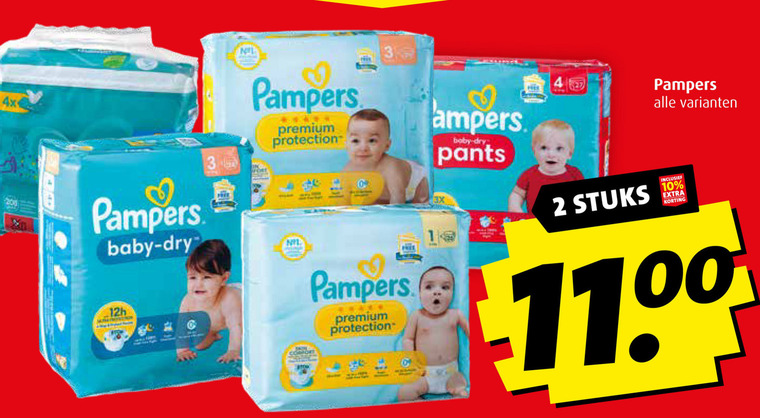 Pampers   luiers, luierbroekjes folder aanbieding bij  Boni - details