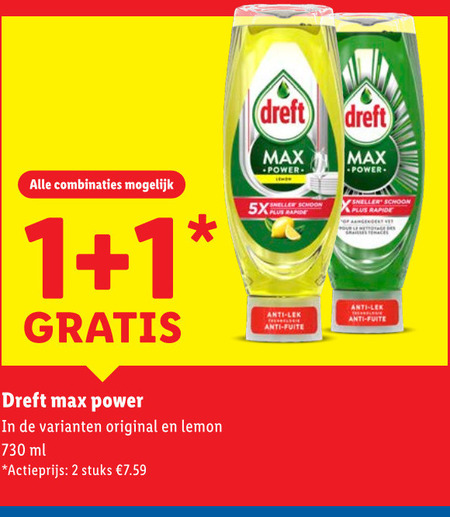Dreft   afwasmiddel folder aanbieding bij  Lidl - details