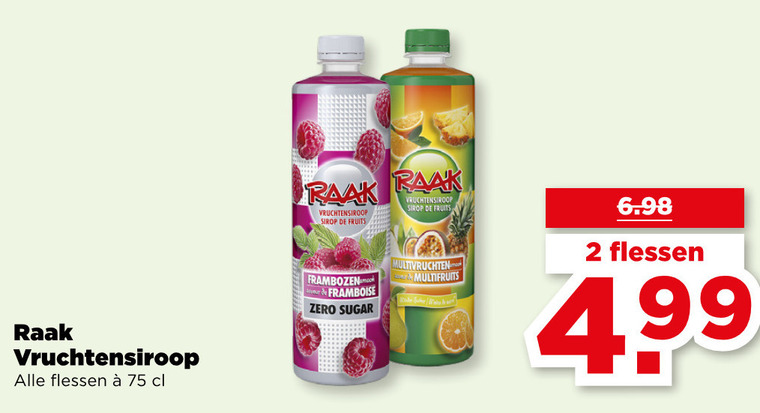 Raak   limonadesiroop folder aanbieding bij  Plus - details