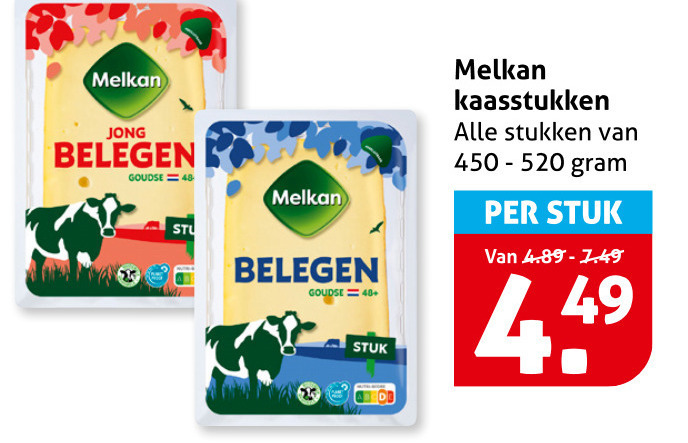 Melkan   kaas folder aanbieding bij  Hoogvliet - details
