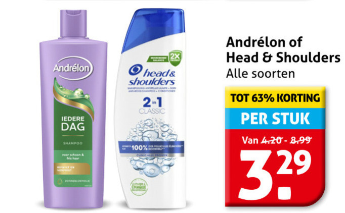 Head and Shoulders   shampoo folder aanbieding bij  Hoogvliet - details